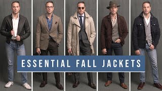 5 Essential Jackets For Your Fall Wardrobe  Trench Bomber Suede Jacket  Fall Outfit Ideas [upl. by Airoled55]