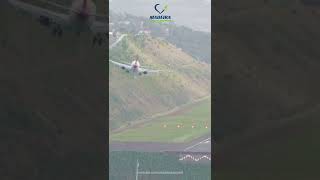 Corendon B737 Fantastic landing at Madeira Airport [upl. by Lagasse]