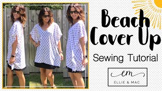 Cute And Easy Lets Sew This Super Trendy Beach Cover Up And Get Ready For That Beach Life [upl. by Trebleda758]