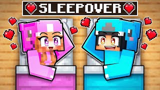 Omz amp Lily SLEEPOVER in Minecraft [upl. by Lakim]