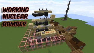 How to make a quotRealistic NUCLEAR BOMBERquot in Minecraft  Valkyrien Skies amp HBMs Nuclear Tech Mod [upl. by Lynett]