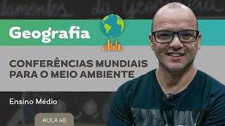 Conferências mundiais para o meio ambiente​  Geografia  Ensino Médio [upl. by Shirlee467]