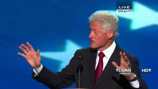 Bill Clinton speaks at the 2012 DNC CSPAN  Full Speech [upl. by Yahc201]