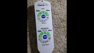 TempurPedic RC WM 101 RESET Remote [upl. by Baun]