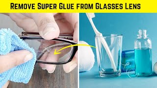 How to Remove Super Glue from Glasses Lens  DIY Solutions [upl. by Sari339]