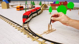 DIY Incredible Railway with Train Track Changes [upl. by Melliw]