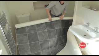 DIY How to lay vinyl or lino flooring [upl. by Eaner]