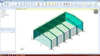 DESIGN OF STEEL PORTAL FRAME IN TEKLA STRUCTURAL DESIGNER 2018PART12 [upl. by Audri]