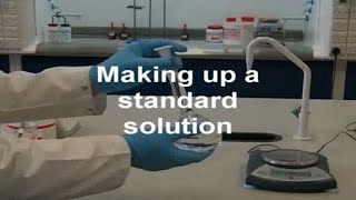 Preparing a standard solution  Chemistry [upl. by Mike]