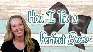 How to Tie the PERFECT Bow  Simple Bow  Easy way to Tie a Bow [upl. by Kubiak932]