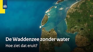 Wat zou je zien als je al het water uit de Waddenzee zou halen  Animatie [upl. by Koral801]