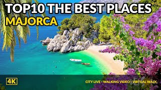 Top10 The best places and beaches in Mallorca  Areal Drone 4K Majorca [upl. by Grover]