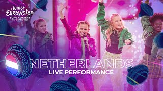 Luna  La Festa  LIVE  Netherlands 🇳🇱 Junior Eurovision 2022 [upl. by Aetnahc831]