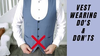 How To Wear A Vest For Men  Waistcoat [upl. by Affrica]