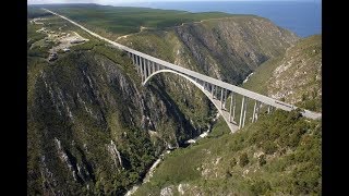 SOUTH AFRICA  The worlds highest bungee jump bridge216 Meter [upl. by Ennayram777]