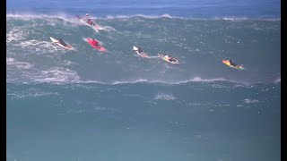 Waimea Bay XXL Closeout 11621 HUGE Surf [upl. by Ahsyia870]