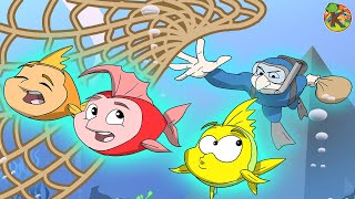 Red Fish and His Friends  KONDOSAN English  Fairy Tales amp Bedtime Stories for Kids [upl. by Eiboj454]