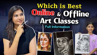 Online VS Offline ART Classes  Full Guidance by Artist Shikha Sharma [upl. by Ayiak]