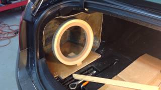 Lexus GS Fiberglass Subwoofer Box PART 1 [upl. by Allana]