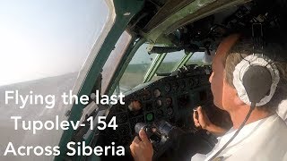 Flying the Soviet Trijet  Alrosa Tupolev 154 to Siberia [upl. by Zacharie]