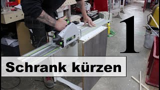 Küchenschrank kürzen inkl Schublade 1 Tutorial [upl. by Leinehtan]