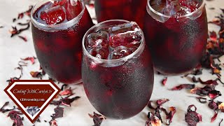 HOW TO MAKE HIBISCUS ICED TEA HOW TO MAKE JAMAICA Cooking With Carolyn [upl. by Mcquoid]