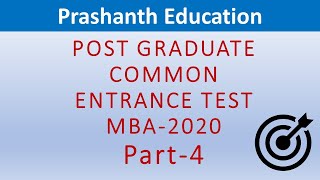 Karnataka PGCET 2025 PGCET MBA 2020 question paper solution with answers Part 4 [upl. by Jeroma395]