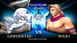 Soul Calibur 2  Cervantes arcade mode [upl. by Atiruam]