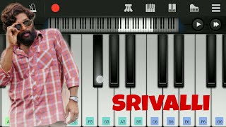 Srivalli Song  Pushpa  Easy Piano Tutorial [upl. by Nosro702]