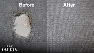 How A Professional Seamlessly Repairs Holes In Carpet [upl. by Anais]