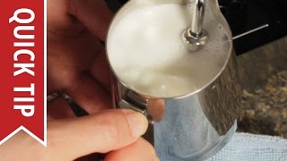 How to AutoFroth Milk for Lattes [upl. by Nahtanaoj906]