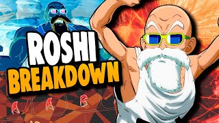 Master Roshi Breakdown Dragon Ball FighterZ Tips amp Tricks [upl. by Winslow]