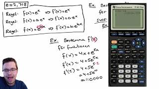 Matematik 3 Derivatan av exponentialfunktioner med basen e [upl. by Aibonez]