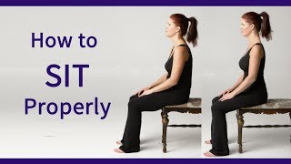 Posture Coach Shows How to Sit Properly [upl. by Ratna]