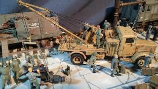 Historic WW2 diorama in 135 scale quot The life in the portquotstep by step [upl. by Giacobo]