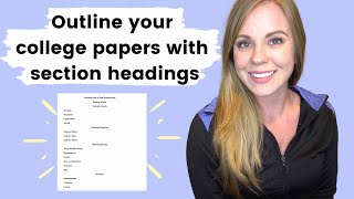 Headings and Subheadings Tutorial APA 7th Edition Format [upl. by Clovah]