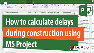 Prospective delay analysis using MS Project [upl. by Pollitt]