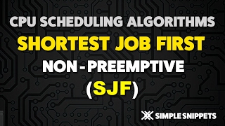 Shortest Job First SJF  Non Pre Emptive CPU Scheduling Algorithm  Operating Systems [upl. by Ahsital]