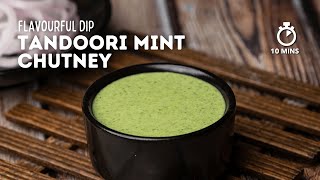 Tandoori Mint Chutney  Mint Dip for Tandoori Chicken  Mint Chutney  Cookd [upl. by Decrem480]