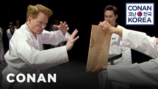 Conan Becomes A Tae Kwon Do Master  CONAN on TBS [upl. by Tarrah]