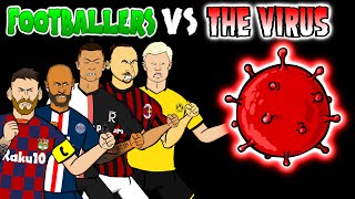 ☣️Footballers VS The 🦠☣️ Feat Messi Ronaldo Zlatan Haaland amp more [upl. by Toiboid339]