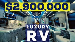 29 MILLION LUXURY RV  Foretravel Prevost Conversion Motorhome [upl. by Cimbura]