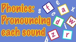 English Letter Pronunciation  Phonics [upl. by Ahsimot]