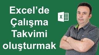 Excel Çalışma takvimini oluşturmak 449video  Ömer BAĞCI [upl. by Ahselaf]