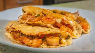 Tacos Gobernador  Recetas Mexicanas Faciles [upl. by Nnylaehs]