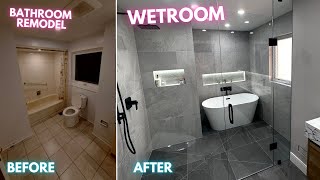 Building a WETROOM  Bathroom Renovation [upl. by Suhcnip]