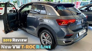 New VW TROC RLine 2019 Review Interior Exterior [upl. by Ettennyl189]