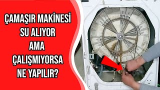 Çamaşır Makinesi Su Alıp Bekliyor  Kazan Dönmüyor  Motor Kömürü  Fırça  Nasıl Değiştirilir [upl. by Arnaud72]