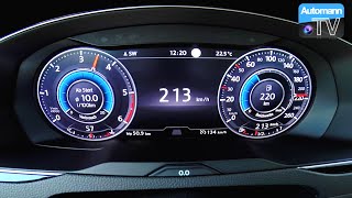 2017 Passat Alltrack BiTDI 240hp  0222 kmh acceleration 60FPS [upl. by Kasey925]