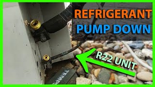 How To Pump Down an AC Unit Into the Outside Condenser  Pump Freon Into Air Conditioner [upl. by Neufer461]